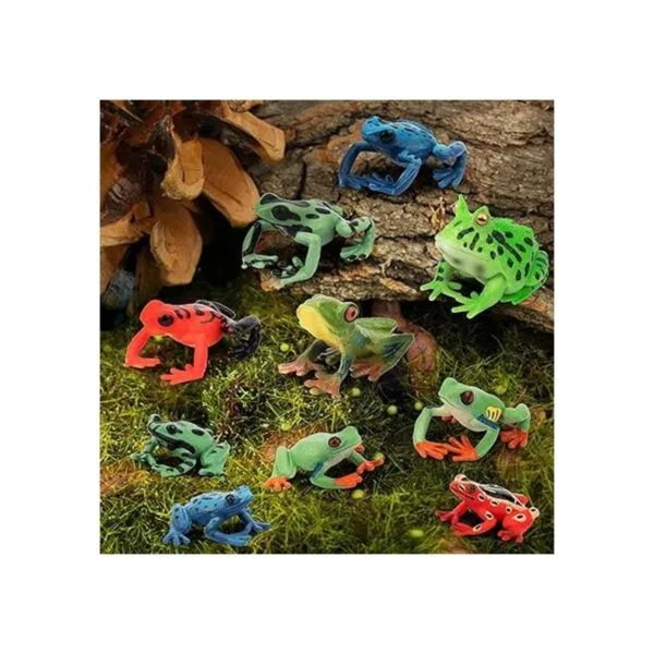 TOYMANY Figuras de juguete de rana figuras de animales_5