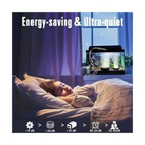 AQQA Aquarium Air Pump 5W 10W Powerful 2 OutletsFashion_5