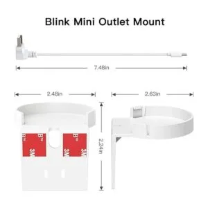 Koroao Paquete de 2 soportes de pared con salida de CA_3