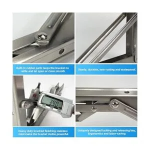 Soportes de estante plegables de 16 pulgadas bisagras