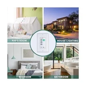 Eogifee Ventilador de techo universal con control de pared