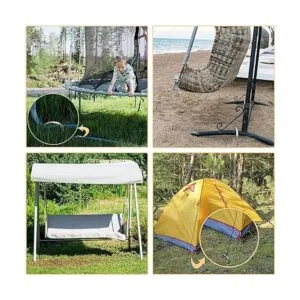 Eurmax USA 12 inch Galvanized Rebar Stakes Heavy Duty J_2