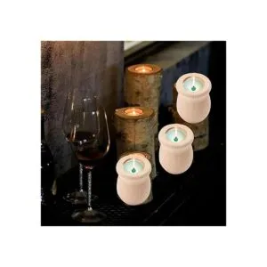 GORGECRAFT Jarrón de madera en blanco sin acabar 10