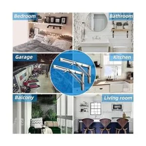 Soportes de estante plegables de 16 pulgadas bisagras