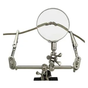 AORAEM Lupa de manos de ayuda con clips de cocodrilo_3