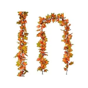 Paquete de 2 guirnaldas de otoño de hoja de arce 6.5