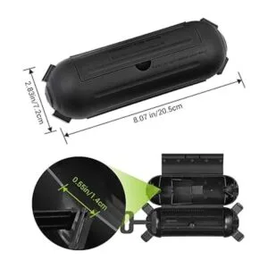 DEWENWILS Paquete de 4 fundas de seguridad para cable de