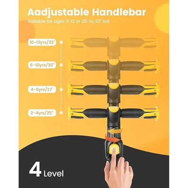 TONBUX Scooter para niños de 3 a 12 años scooter para_2