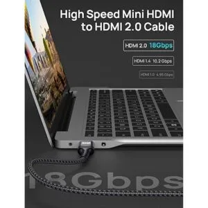 Cable mini HDMI a HDMI de 6 pies JSAUX carcasa de_4