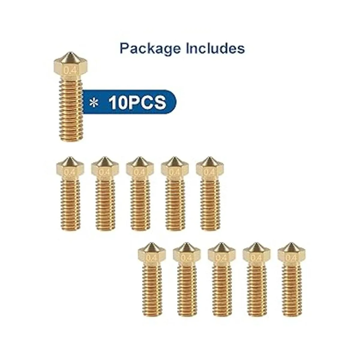 ALAMSCN 10 boquillas extrusoras de latón V6 para volcán_3