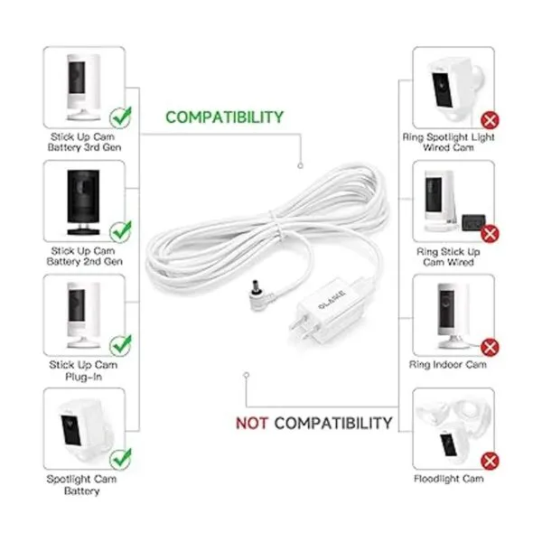 OLAIKE Cable de carga de 26.2 ft26 pies con adaptador de_2
