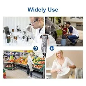 Delantal de plástico impermeable de PVC transparente te_3