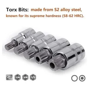 Qnkaa XZN Juego de llaves de punta estriada triple