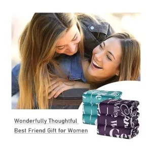 Manta de regalo de cumpleaños para mejores amigas lujosa