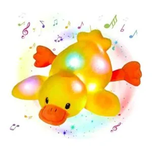 Glow Guards Peluche de pato amarillo con luz musical de 12_1