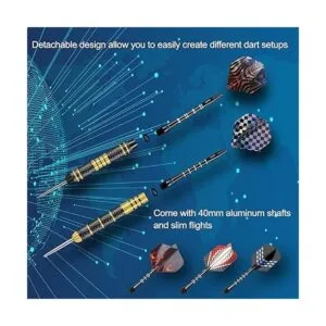 Darts Juego de puntas de metal para dardos profesionales_4