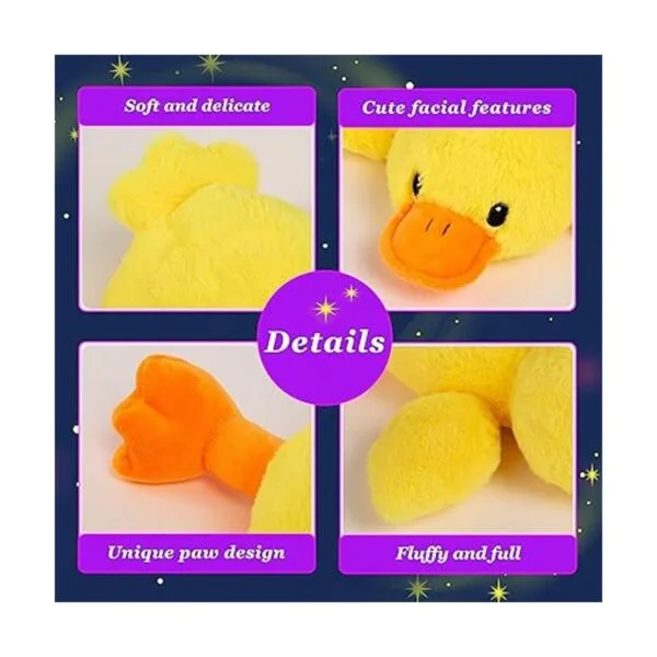 Glow Guards Peluche de pato amarillo con luz musical de 12_4