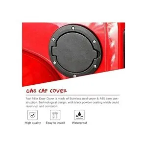 Cubierta de tapa de gas negra de repuesto para accesorios_2