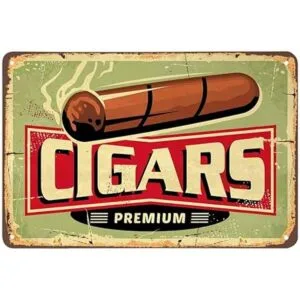 AOYEGO Cartel de lata de cigars Shop carteles de metal
