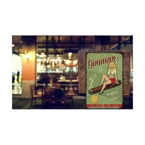 AOYEGO Pin Up Girl Letrero de estaño sexo con mujeres en