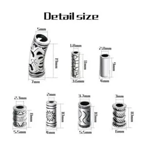 3.53 oz alrededor de 80 a 150 piezas Surtido de cuentas