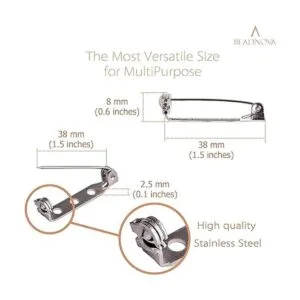 BEADNOVA Broche trasero con pasador de barra broche_2
