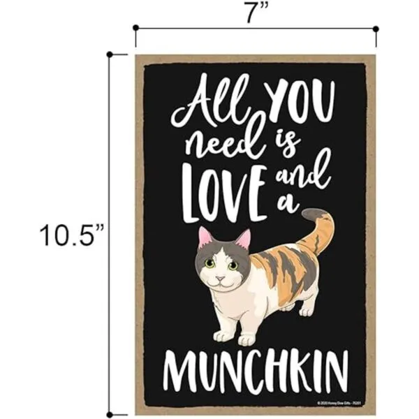 Honey Dew Gifts All You Need is Love and a Munchkin Cat_2