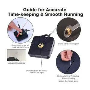 Mecanismo de movimiento de reloj de pared de 1.220 in de