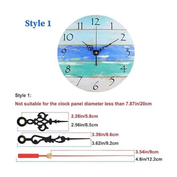 Mecanismo de movimiento de reloj de pared de 1.220 in de