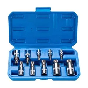 Qnkaa XZN Juego de llaves de punta estriada triple