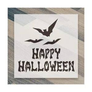Happy Halloween Plantilla de letras grandes del alfabeto_4