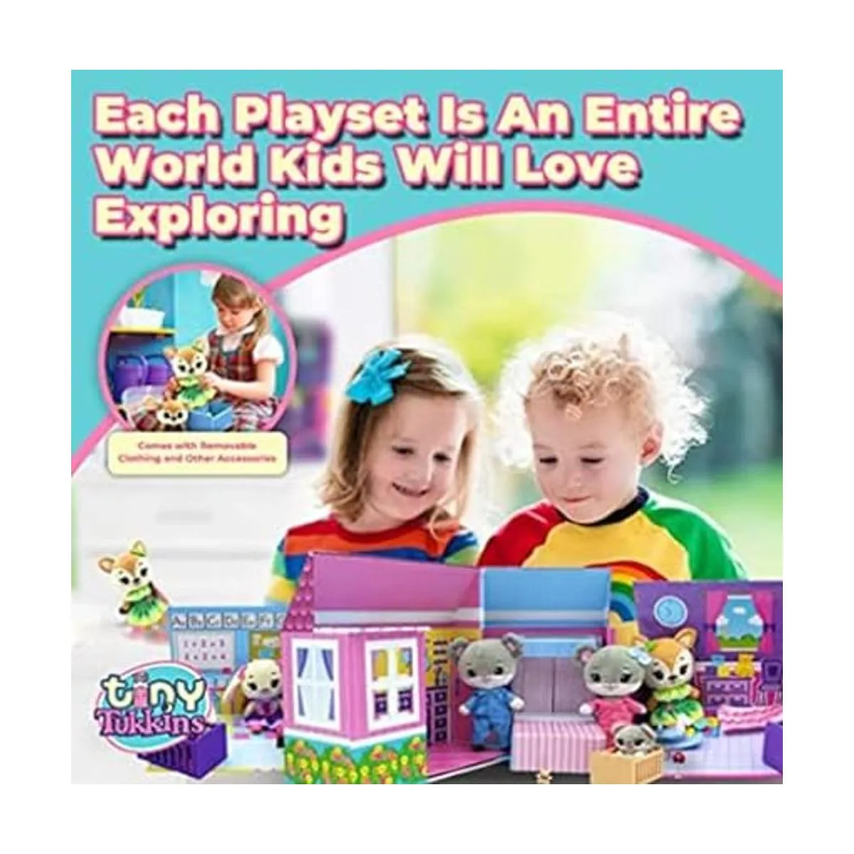 Tiny Tukkins Paquete familiar de 4 piezas Familia de_5