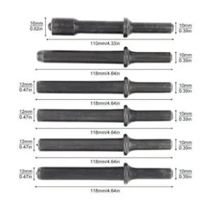 Juego de 7 piezas de remaches de martillo de aire Dele