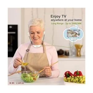 SIMOLIO Auriculares inalámbricos de TV de larga distancia_2