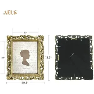 AELS Marco de fotos vintage de 8 x 10 pulgadas elegantes