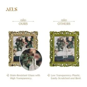 AELS Marco de fotos vintage de 8 x 10 pulgadas elegantes