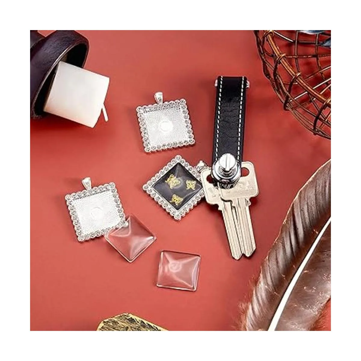 Juego de 36 bandejas para colgantes incluyendo 18 piezas