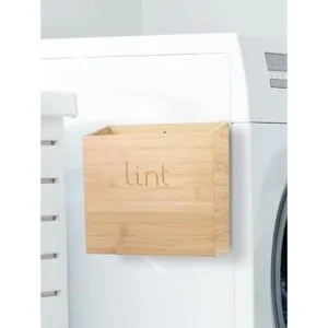 Contenedor magnético de bambú para organización del cuarto