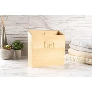 Contenedor magnético de bambú para organización del cuarto