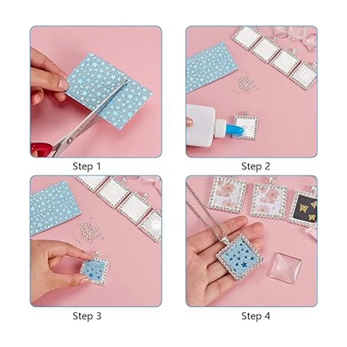 Juego de 36 bandejas para colgantes incluyendo 18 piezas