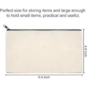 Bolsas de lona con cremallera bolsa de lona para lápices