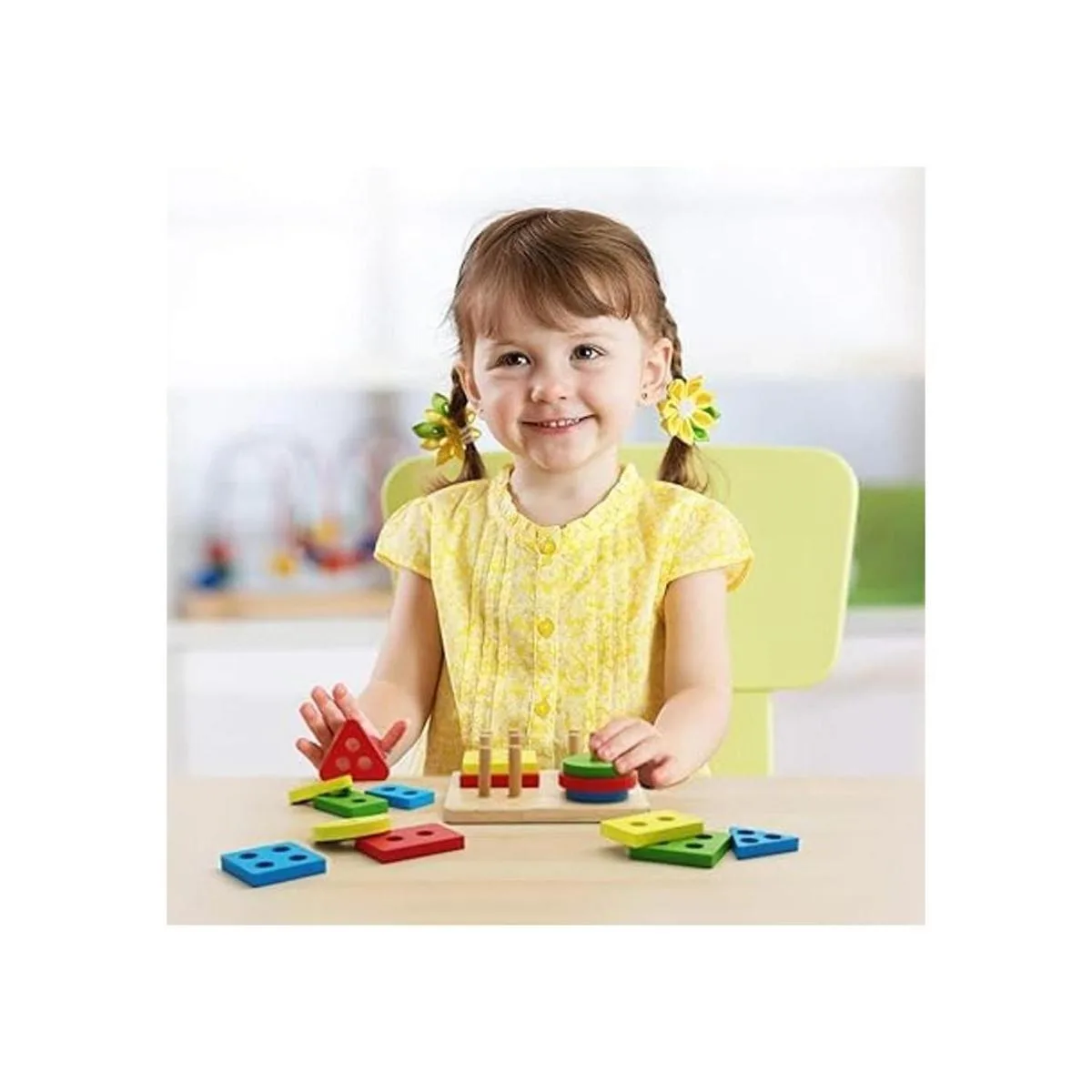 Coogam Juguetes Montessori apilables de madera bloques de_5