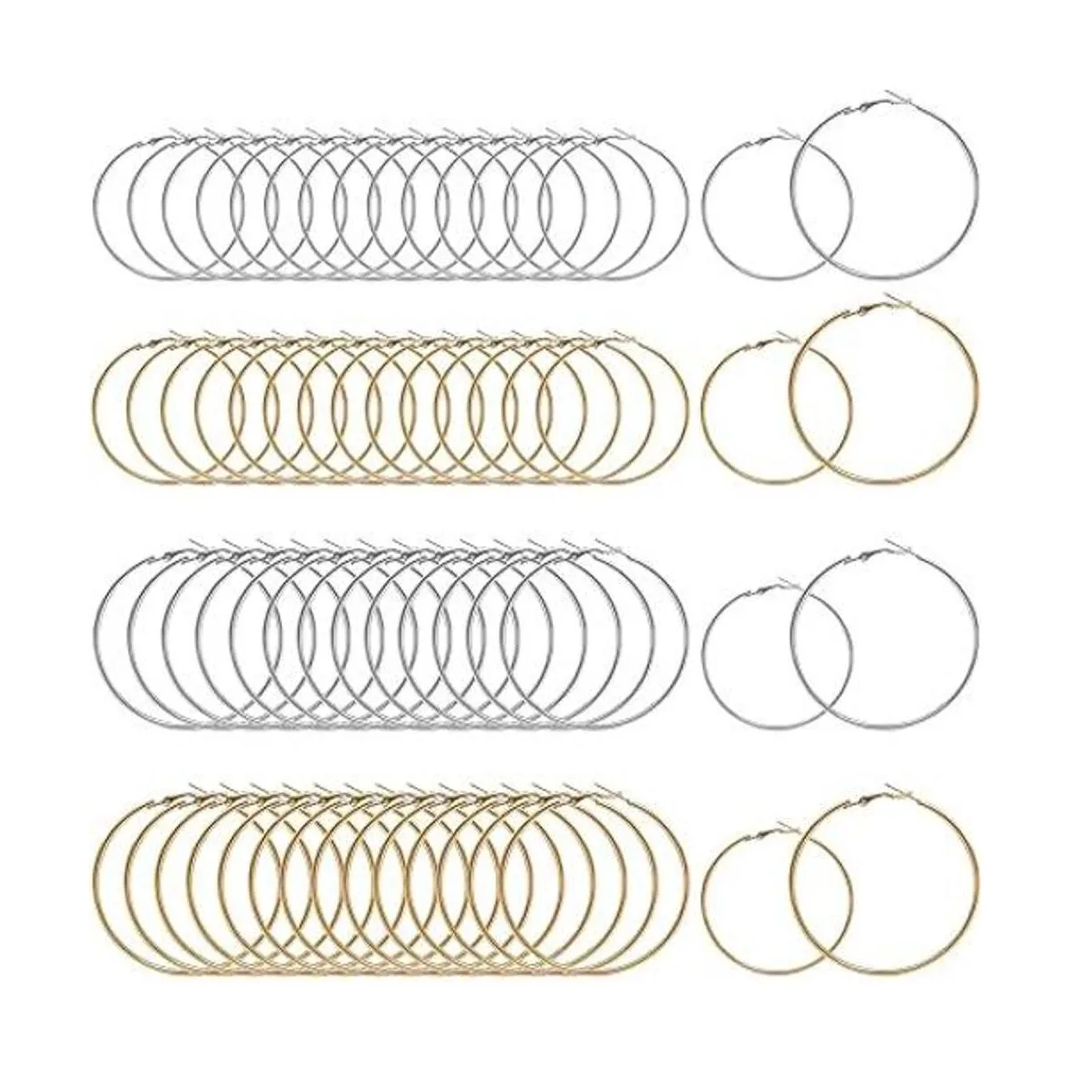 64 aretes de aro para encontrar aros hipoalergénicos