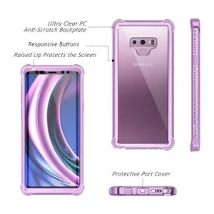 Dexnor Funda protectora para Galaxy Note 9 con protector_2