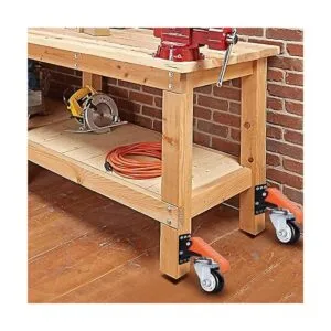 Ronlap Kit de ruedas para banco de trabajo de 880 libras