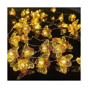 Guirnalda de luces de hadas de abeja 40 luces LED