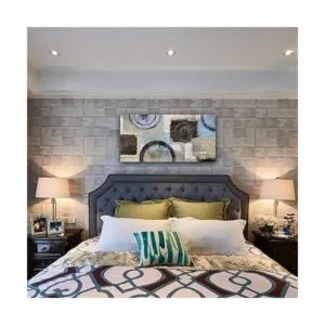 Lienzo abstracto para pared pintura circular geométrica_2