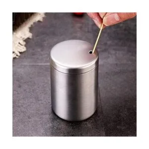 Dispensador de palillo de dientes de acero inoxidable