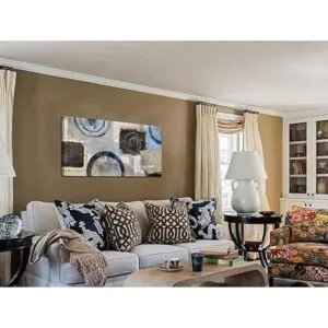 Lienzo abstracto para pared pintura circular geométrica_5