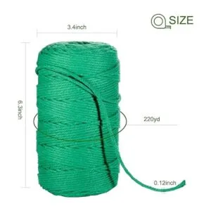 POZEAN Hilo de macramé 656.2 pies_2